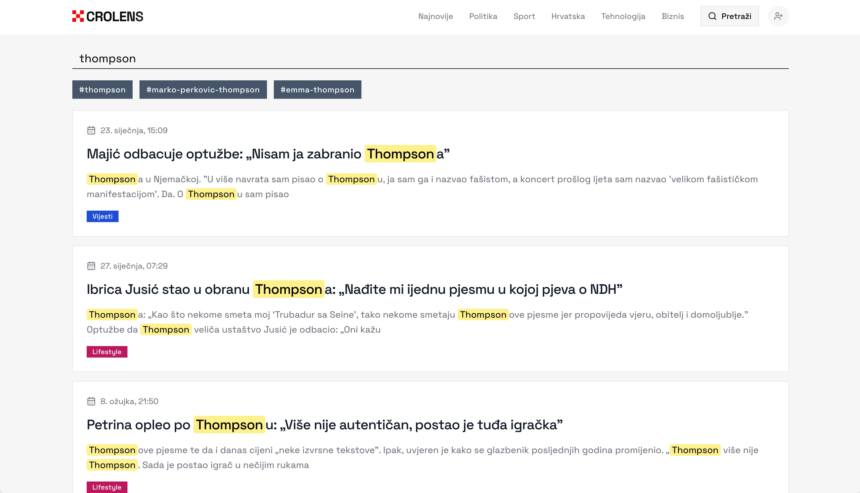 crolens project screenshot